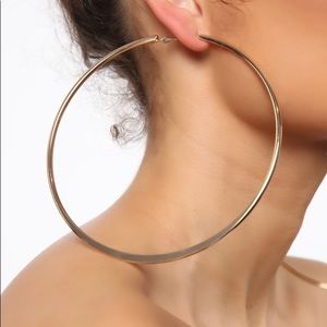 FashionNova Gold Hoop Earrings